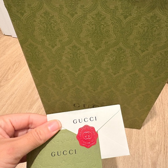 Gucci Beige and Brown Mini Bag with Red and Green Stripe - Picture 10 of 15